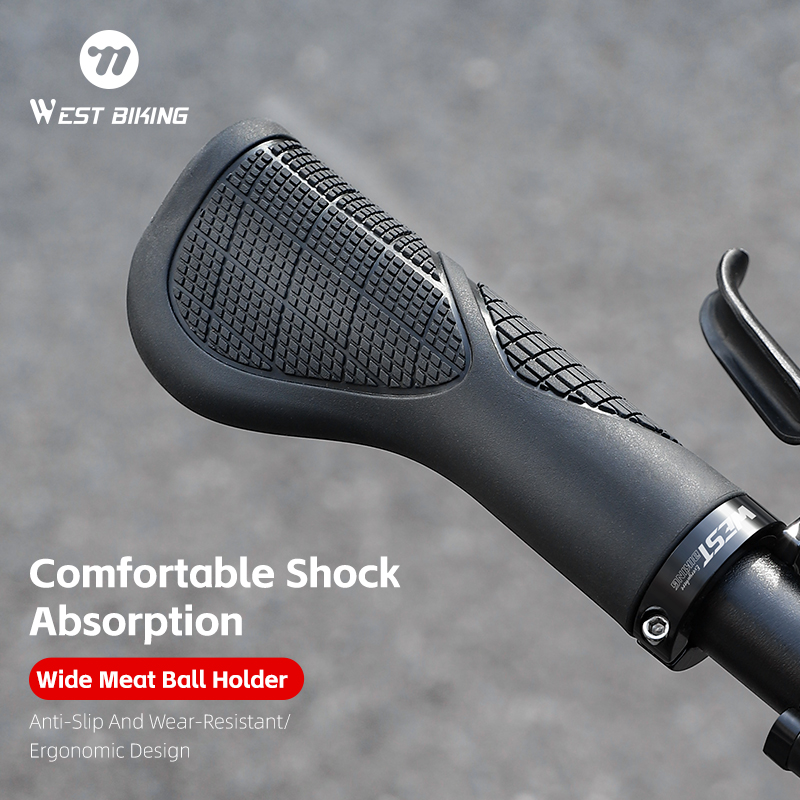 Commuter Bike Lock - WEST BIKING Bike Grips Shock-absorbing Soft