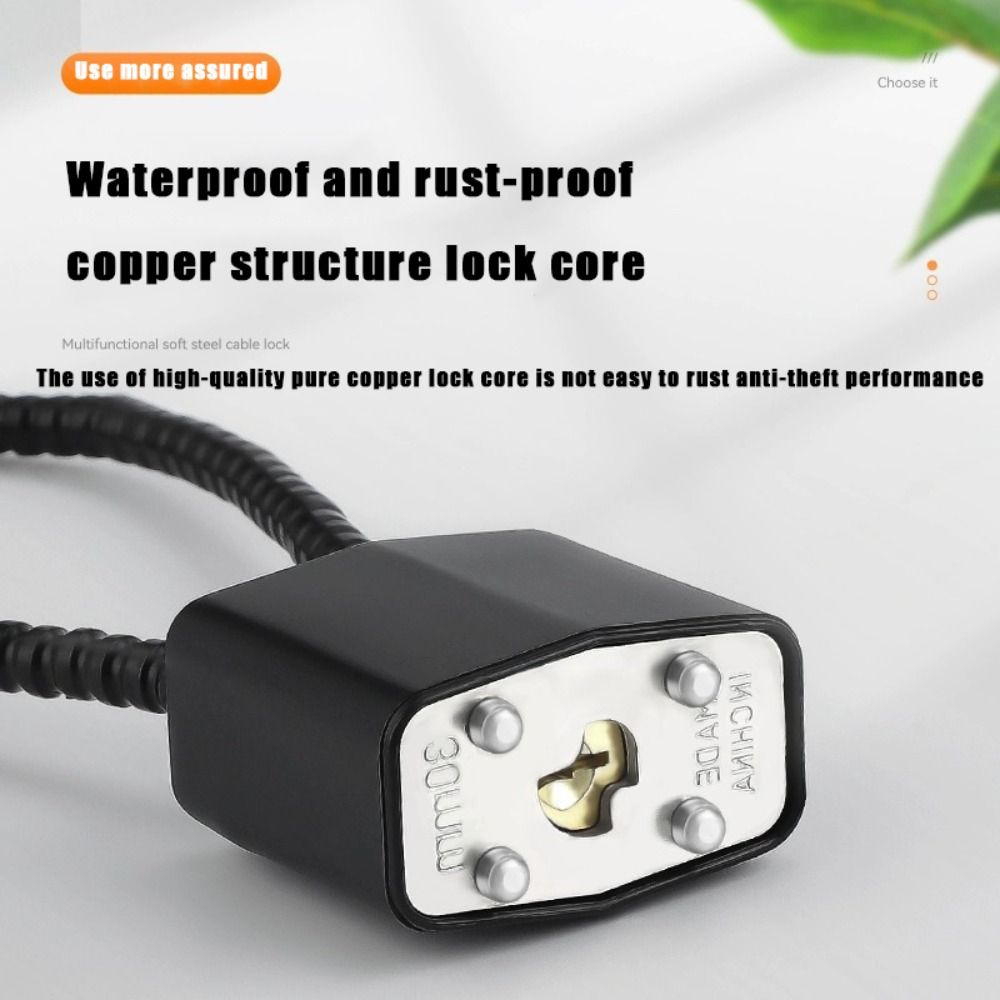 Portable Multifunctional Cable - đánh giá và giá Cable Lock Flexible