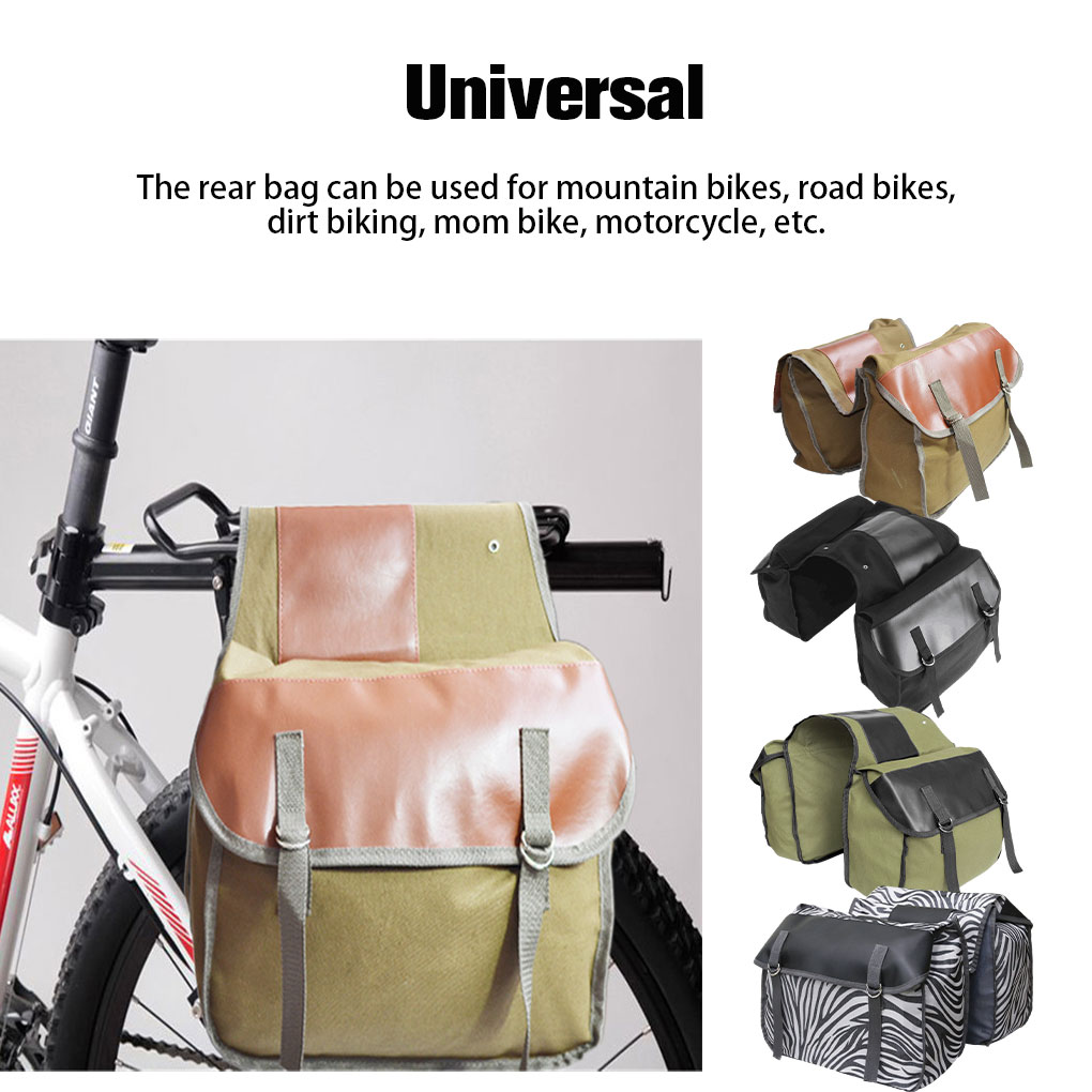 30L Rear Rack Bag Bike Canvas  - đánh giá và giá Panniers Waterproof Rear